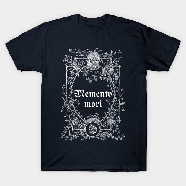 Mmento Mori Elegant design T-Shirt by Epictetus